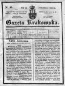 Gazeta Krakowska 1835, II, Nr 81
