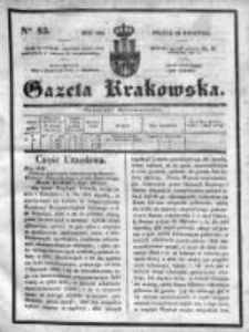 Gazeta Krakowska 1835, II, Nr 82
