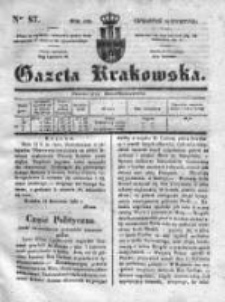 Gazeta Krakowska 1835, II, Nr 87