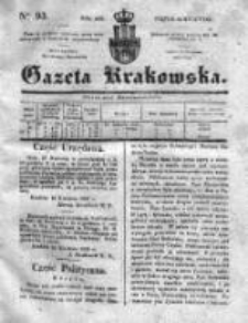 Gazeta Krakowska 1835, II, Nr 93
