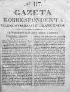 Gazeta Korrespondenta Warszawskiego i Zagranicznego 1825, Nr 117