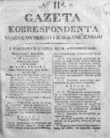 Gazeta Korrespondenta Warszawskiego i Zagranicznego 1825, Nr 118