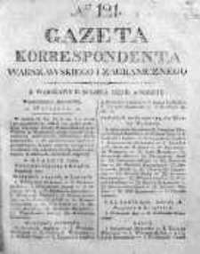 Gazeta Korrespondenta Warszawskiego i Zagranicznego 1825, Nr 121