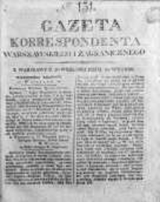 Gazeta Korrespondenta Warszawskiego i Zagranicznego 1825, Nr 151