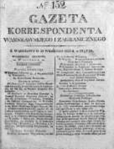Gazeta Korrespondenta Warszawskiego i Zagranicznego 1825, Nr 152