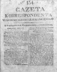 Gazeta Korrespondenta Warszawskiego i Zagranicznego 1825, Nr 154