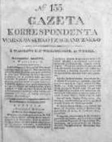 Gazeta Korrespondenta Warszawskiego i Zagranicznego 1825, Nr 155