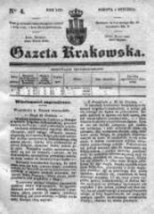 Gazeta Krakowska 1839, I, Nr 4