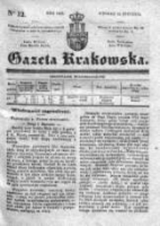 Gazeta Krakowska 1839, I, Nr 12