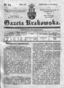 Gazeta Krakowska 1839, I, Nr 14