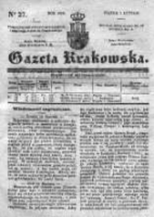 Gazeta Krakowska 1839, I, Nr 27