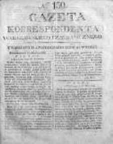 Gazeta Korrespondenta Warszawskiego i Zagranicznego 1825, Nr 159