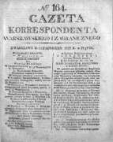 Gazeta Korrespondenta Warszawskiego i Zagranicznego 1825, Nr 164