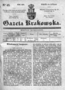 Gazeta Krakowska 1839, I, Nr 45