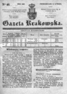 Gazeta Krakowska 1839, I, Nr 46