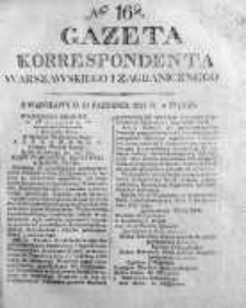 Gazeta Korrespondenta Warszawskiego i Zagranicznego 1825, Nr 168