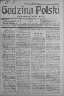 Godzina Polski : dziennik polityczny, społeczny i literacki 7 wrzesień 1918 nr 245