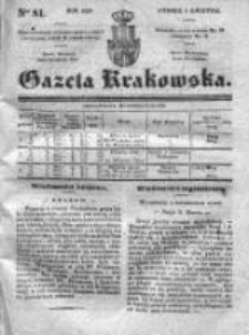 Gazeta Krakowska 1839, II, Nr 81