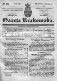 Gazeta Krakowska 1839, II, Nr 83