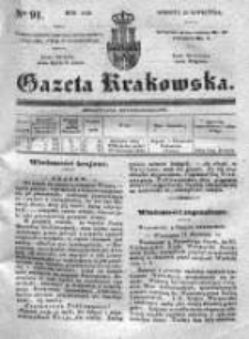 Gazeta Krakowska 1839, II, Nr 91