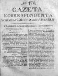 Gazeta Korrespondenta Warszawskiego i Zagranicznego 1825, Nr 178
