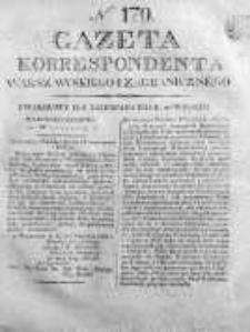 Gazeta Korrespondenta Warszawskiego i Zagranicznego 1825, Nr 179