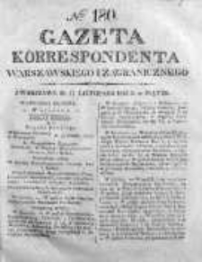 Gazeta Korrespondenta Warszawskiego i Zagranicznego 1825, Nr 180