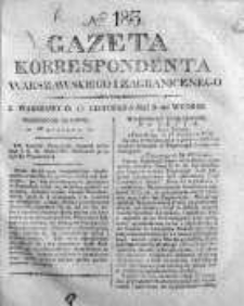 Gazeta Korrespondenta Warszawskiego i Zagranicznego 1825, Nr 183