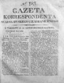 Gazeta Korrespondenta Warszawskiego i Zagranicznego 1825, Nr 185