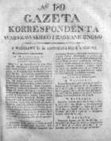 Gazeta Korrespondenta Warszawskiego i Zagranicznego 1825, Nr 189
