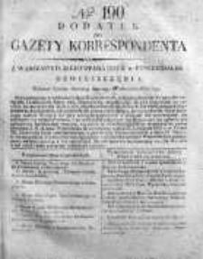 Gazeta Korrespondenta Warszawskiego i Zagranicznego 1825, Nr 190