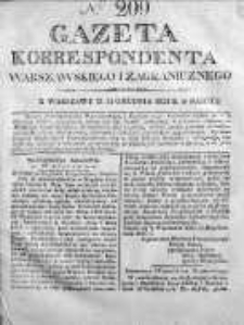 Gazeta Korrespondenta Warszawskiego i Zagranicznego 1825, Nr 209