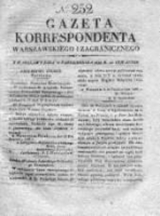 Gazeta Korrespondenta Warszawskiego i Zagranicznego 1828, Nr 252