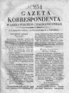 Gazeta Korrespondenta Warszawskiego i Zagranicznego 1828, Nr 254