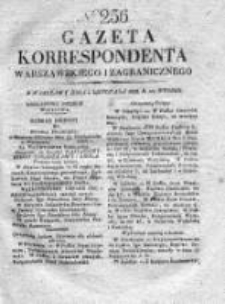 Gazeta Korrespondenta Warszawskiego i Zagranicznego 1828, Nr 256