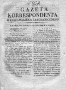 Gazeta Korrespondenta Warszawskiego i Zagranicznego 1828, Nr 257