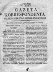 Gazeta Korrespondenta Warszawskiego i Zagranicznego 1828, Nr 259
