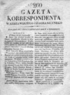 Gazeta Korrespondenta Warszawskiego i Zagranicznego 1828, Nr 260