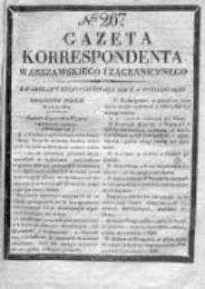 Gazeta Korrespondenta Warszawskiego i Zagranicznego 1828, Nr 267