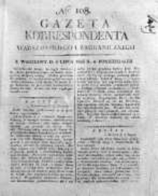 Gazeta Korrespondenta Warszawskiego i Zagranicznego 1822, Nr 108