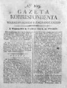Gazeta Korrespondenta Warszawskiego i Zagranicznego 1822, Nr 109