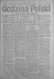 Godzina Polski : dziennik polityczny, społeczny i literacki 13 wrzesień 1918 nr 251