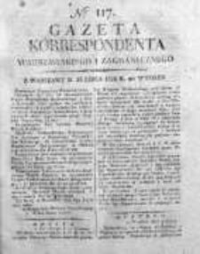 Gazeta Korrespondenta Warszawskiego i Zagranicznego 1822, Nr 117