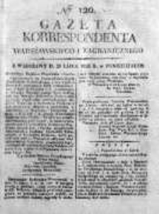 Gazeta Korrespondenta Warszawskiego i Zagranicznego 1822, Nr 120