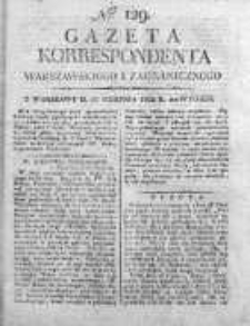 Gazeta Korrespondenta Warszawskiego i Zagranicznego 1822, Nr 129