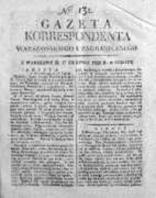 Gazeta Korrespondenta Warszawskiego i Zagranicznego 1822, Nr 131