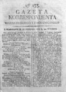 Gazeta Korrespondenta Warszawskiego i Zagranicznego 1822, Nr 133