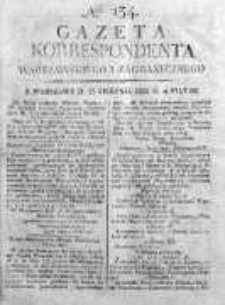 Gazeta Korrespondenta Warszawskiego i Zagranicznego 1822, Nr 134