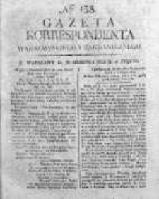 Gazeta Korrespondenta Warszawskiego i Zagranicznego 1822, Nr 138