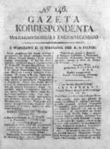 Gazeta Korrespondenta Warszawskiego i Zagranicznego 1822, Nr 146